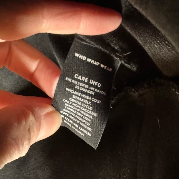 Who What Wear sweatshirt top black - Picture 6 of 7